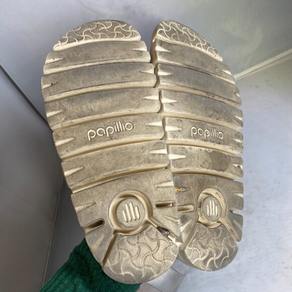 Papillio Birkenstock Sandals Womens 41 L10 M8 Arizona Chunky Suede Platform - Picture 3 of 4